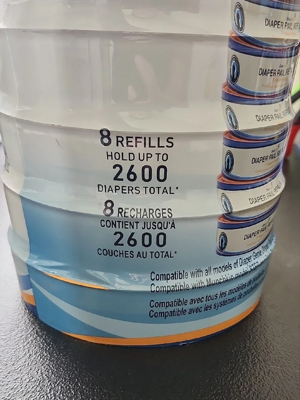 Choice Refill Diaper Pail Refills 7 Layer Odor Control Soiled Baby Diapers
